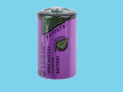 Batterij lithium 1/2 AA 3.6 V tbv lutz TR90