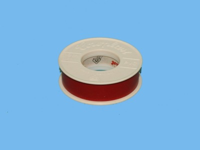 Isolatie tape 15 x 0,15 mm 10 mtr rood