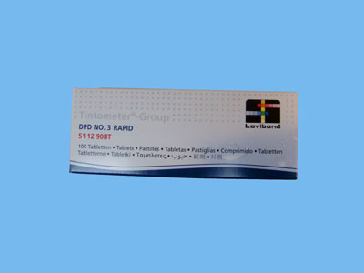 Reagentia tabletten gebonden chloor DPD nr 3 (ds 100st)