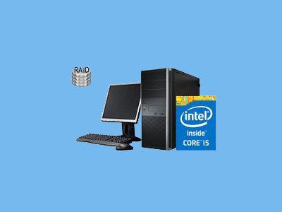 PC I5-12400 16GB Intel I5 2,5GHz RAID 2x500GB SSD 1TB HDD
