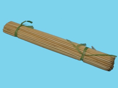 Bamboestokken Naturel 25cm - 3,5mm Ø