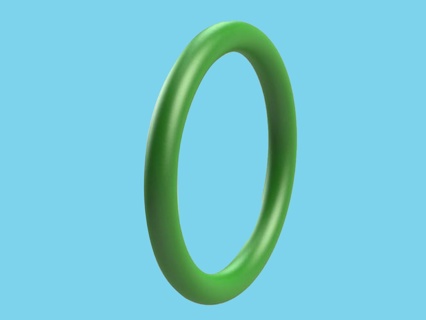 O ring viton 28 x  3mm   groen