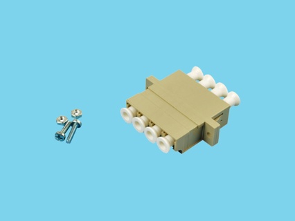 LC-Q adapter voor 4 vezels t.b.v. lasbox