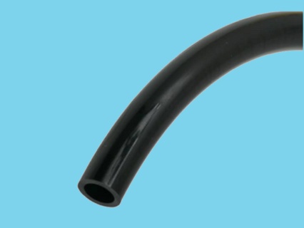PU slang UV bestending, watervast zwart 8x5,5mm      50m