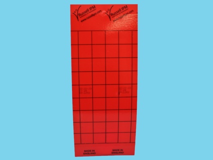 Signaalplaat rood [10x25cm] 10 stuks