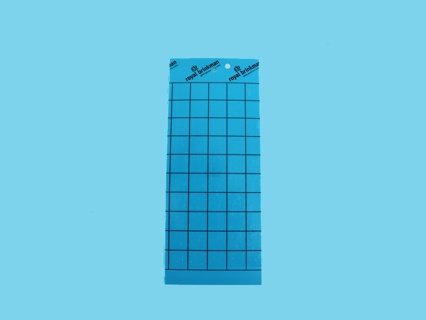 Signaalplaat blauw [10x25cm] 10 stuks