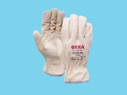 OXXA® Driver-Pro 11-397 handschoen wit maat 9 nerflederen