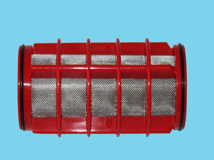 Am-cilinder-¾" 130 micron PL-RVS-rood