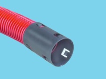 Kabelbeschermingsbuis PE 63mm rood rol 25 mtr