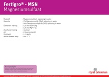Sticker Fertigro MSN Bulkvat