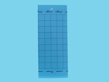 Signaalplaat blauw [10x25cm]