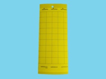 Signaalplaat geel [10x25cm] 10 stuks