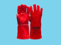 OXXA® Welder 53-122 lashandschoen splitleder rood