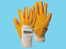 Handschoen Oxxa Nitril geel 9 cat. 2