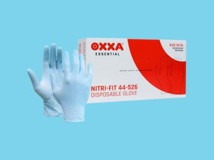 Handschoen Oxxa nitril 4525 XL blauw