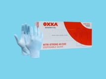 Handschoen Oxxa nitril Poeder vrij 4530 S blauw