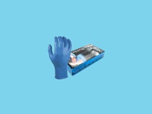 Handschoen OXXA X-Grippaz Pro 44-570 Nitril blauw L