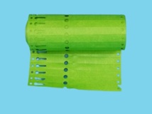 Sleufetiket groen        16x1,27 cm 1000