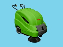 Veegzuigmachine Sweeper 512 E 12v 2450m2/u (incl. accu's en