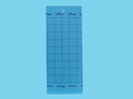 Signaalplaat blauw [10x25cm]