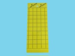 Signaalplaat geel [10x25cm] 10 stuks