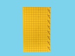 Signaalplaat geel [40x25cm] 250 doos