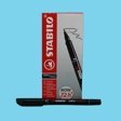 Stabilo pen 842 0,7mm watervast zwart (10)